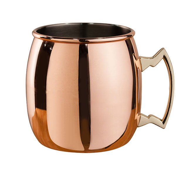 Moscow mule Mezclar Barrel Mug poignée or 50 cl, photo fournisseur sur fond blanc