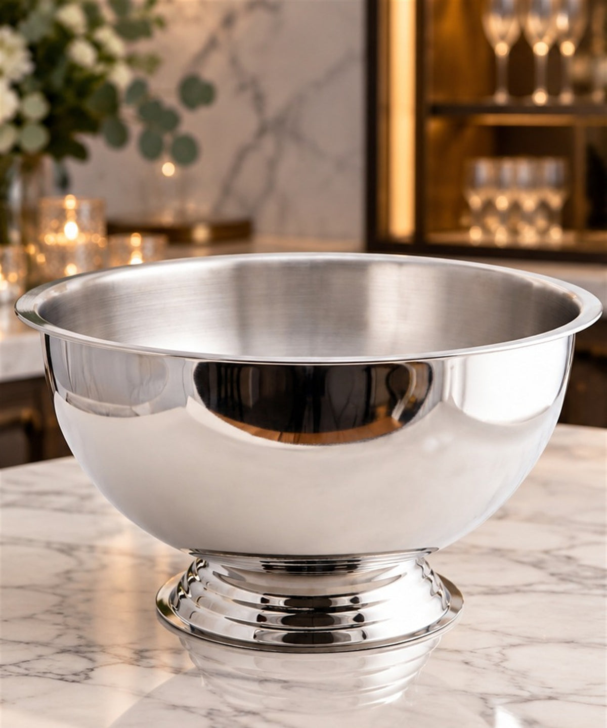 Vasque à champagne Genware EU 13 L, vu de face sur fond clair
