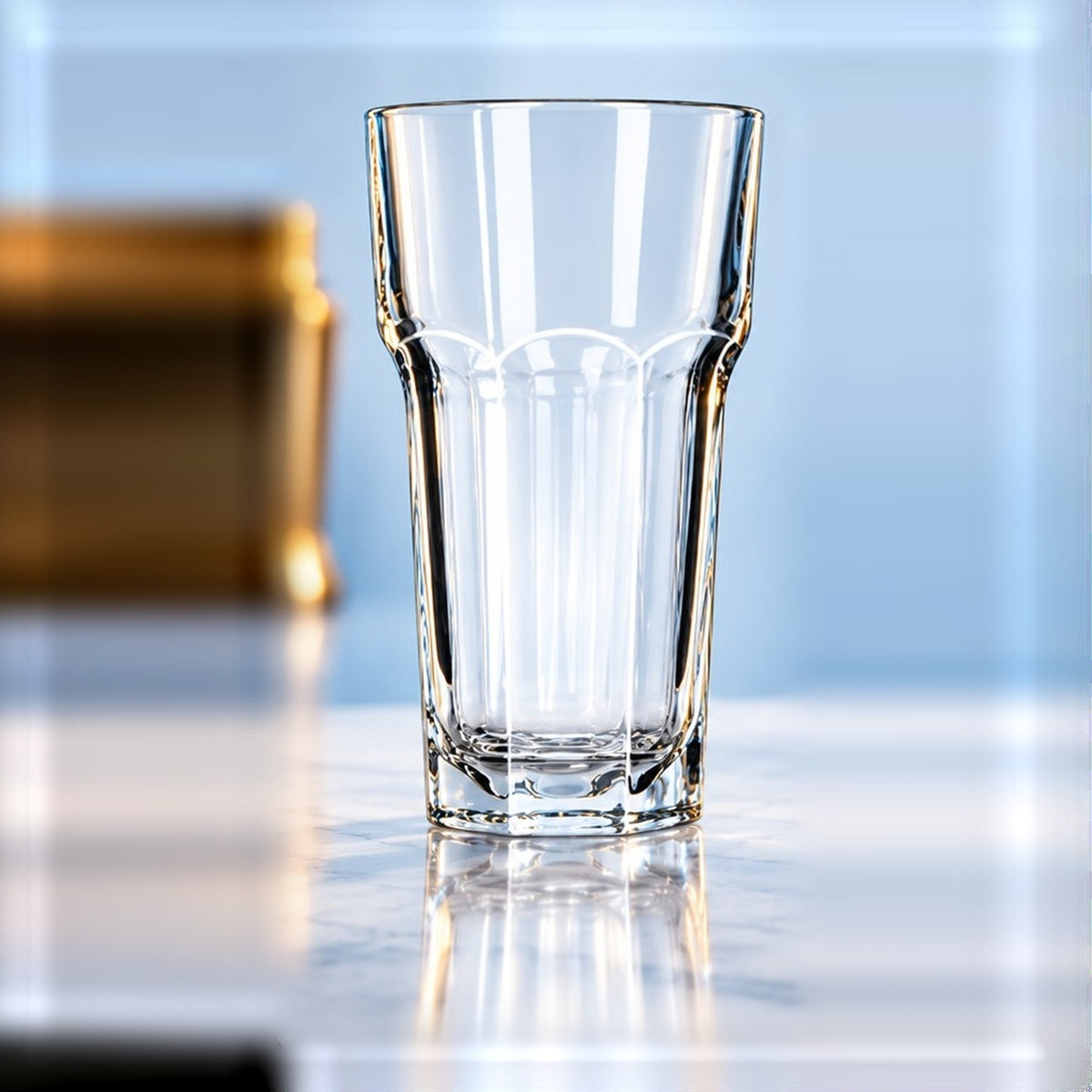 Verre long drink Libbey Gibraltar 35 cl, vu de face sur fond clair