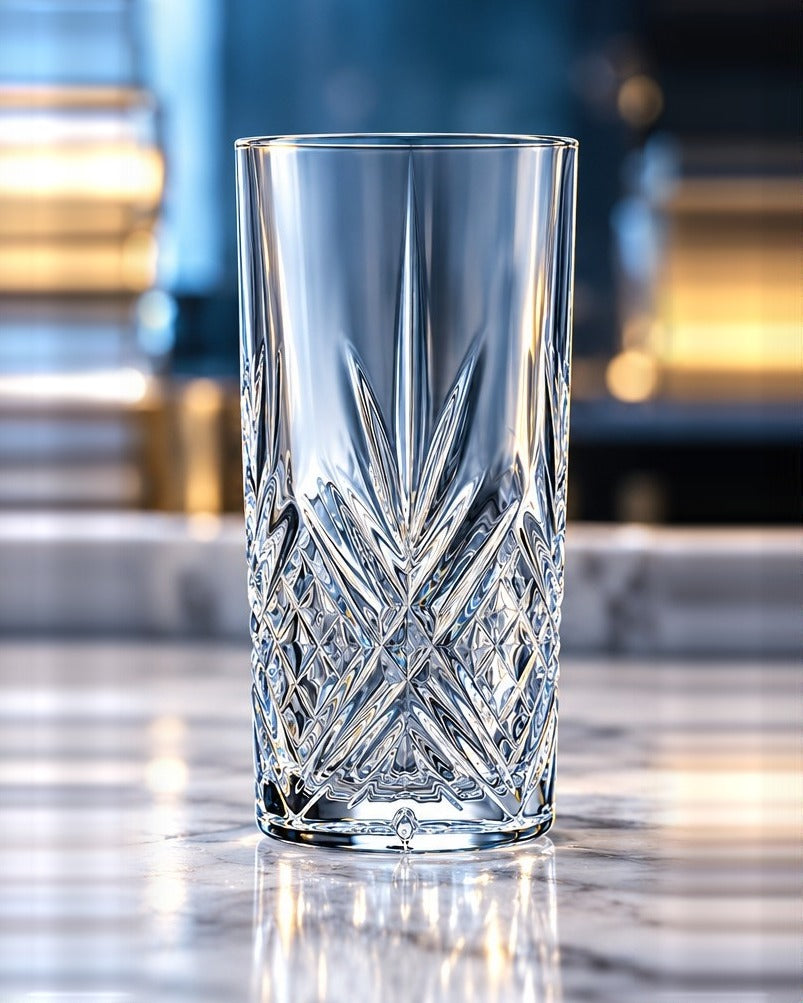 Long drink Arcoroc Broadway 38 cl, vu de face sur fond clair