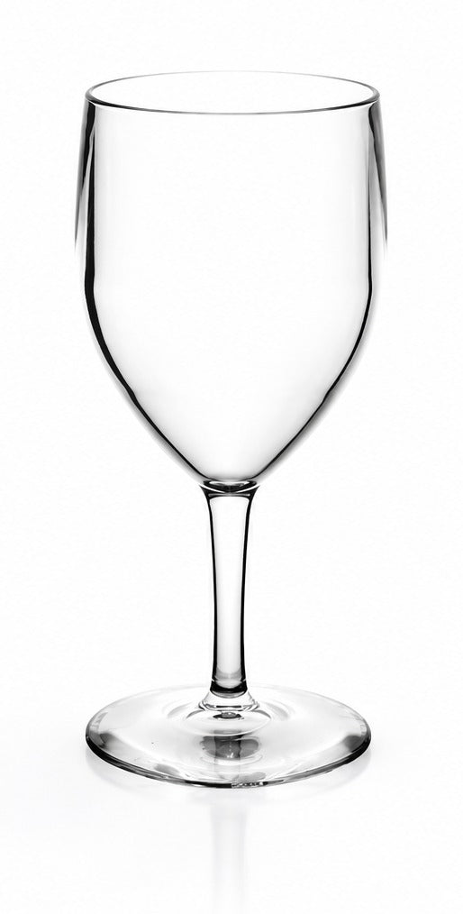 Verre à vin RBdrinks Incassable 25 cl, vu de face sur fond clair