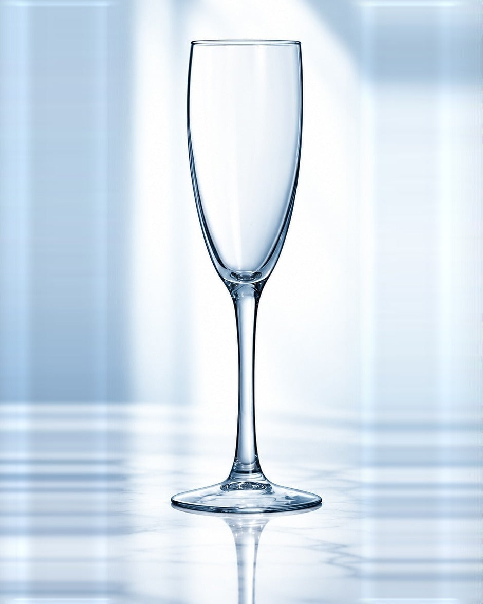 Flûte à champagne Arcoroc Vina 19 cl, vue de face sur fond clair