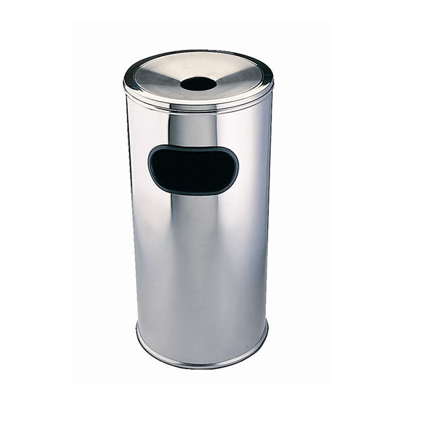 Poubelle cendrier - 18L - Chrome - Bolero