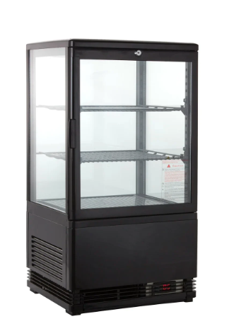 Vitrine réfrigérée économe en énergie Polar série C noire 68L