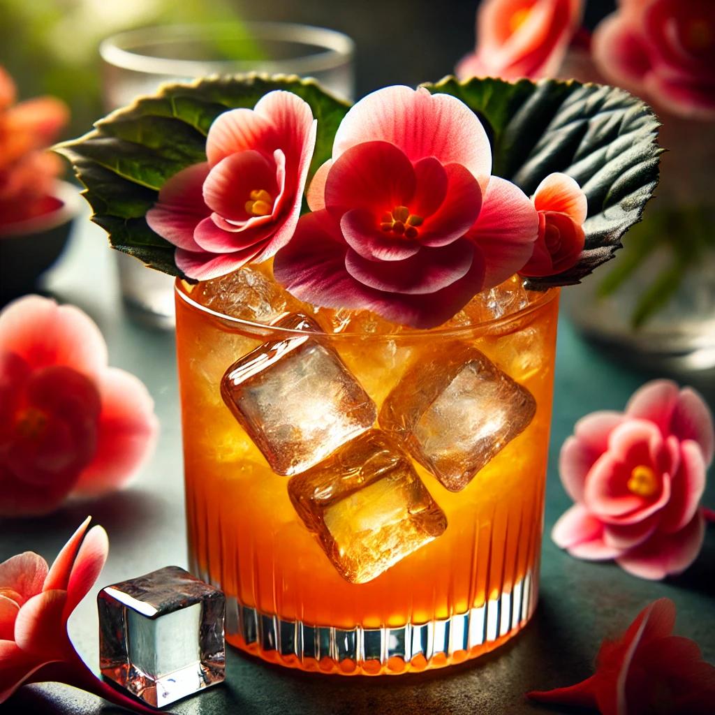 Garnish- Fleurs - Bégonia - 200 feuilles