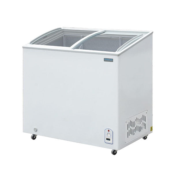 Congélateur de bar - Coffre vitrée - Blanc - 200L - Polar