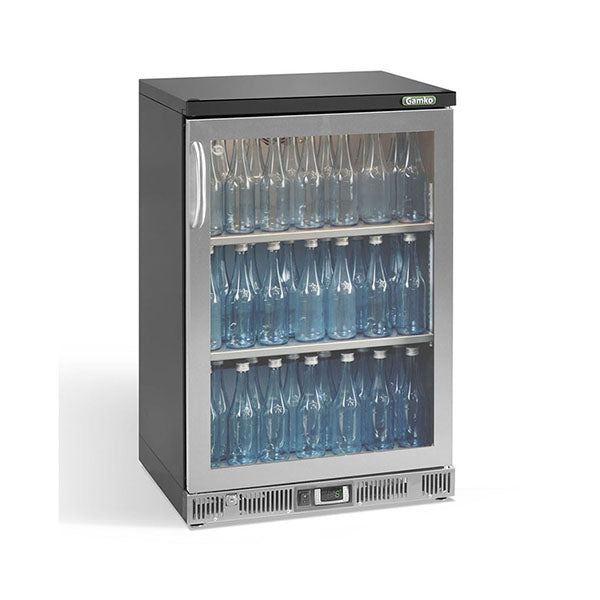 Vitrine réfrigérée - 1 porte vitrée - Inox - 150L - Gamko