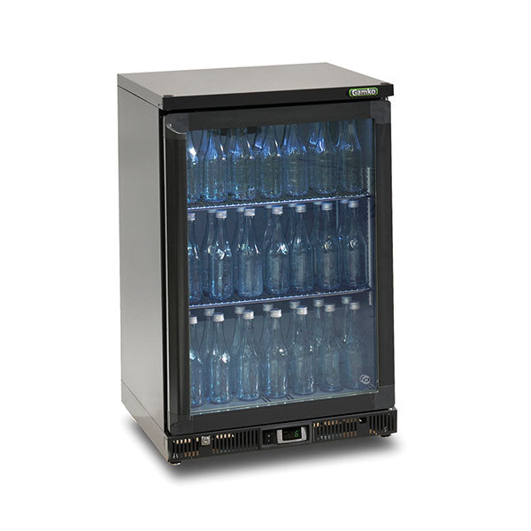 Vitrine réfrigérée - 1 porte vitrée - Noir - 150L - Gamko