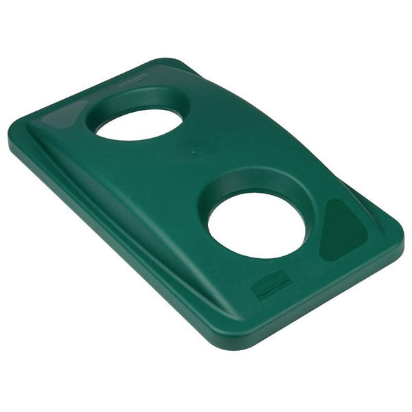 Couvercle de poubelle pour bouteilles - Vert - Rubbermaid