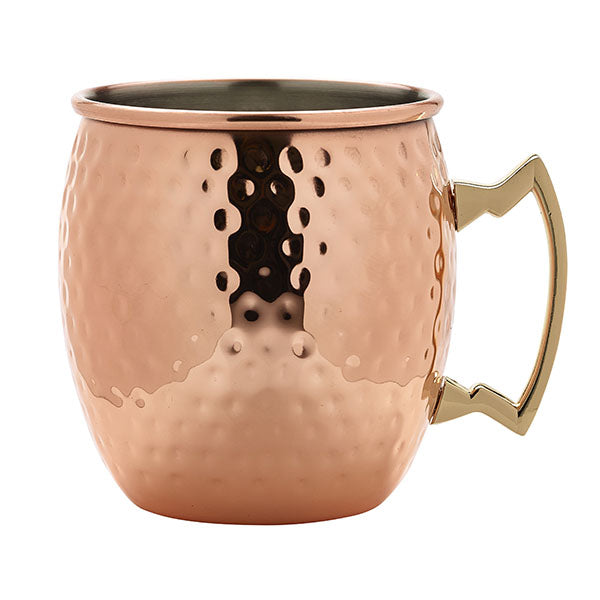 Barrel Mug martelé, poignée or - 55cl -