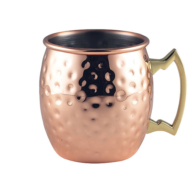 Barrel Mug martelé, poignée or - 40cl -