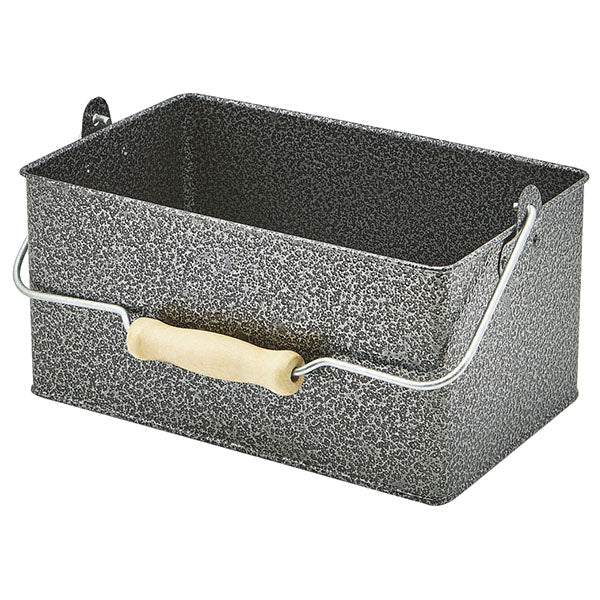 Table Caddy Rectangulaire - 24.5x15.5x12.5cm - Antique Silver -