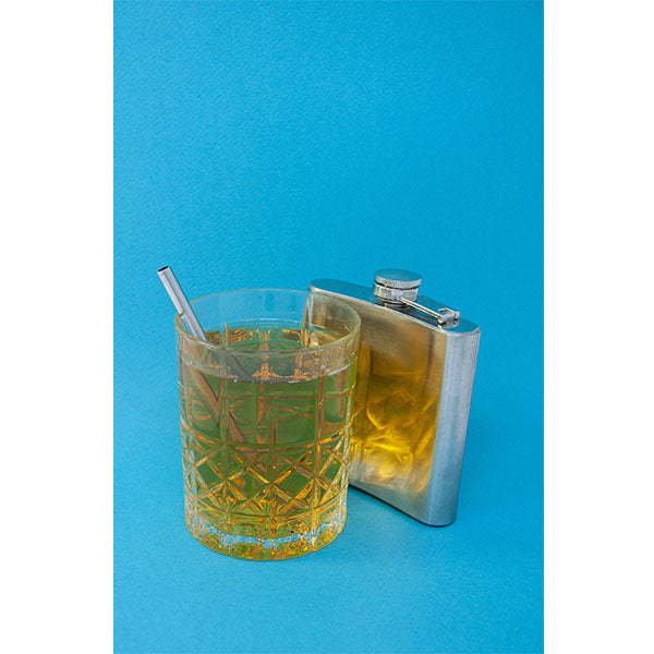 Pailles comestibles - Inox - L : 14,5cm / D: 6 mm -