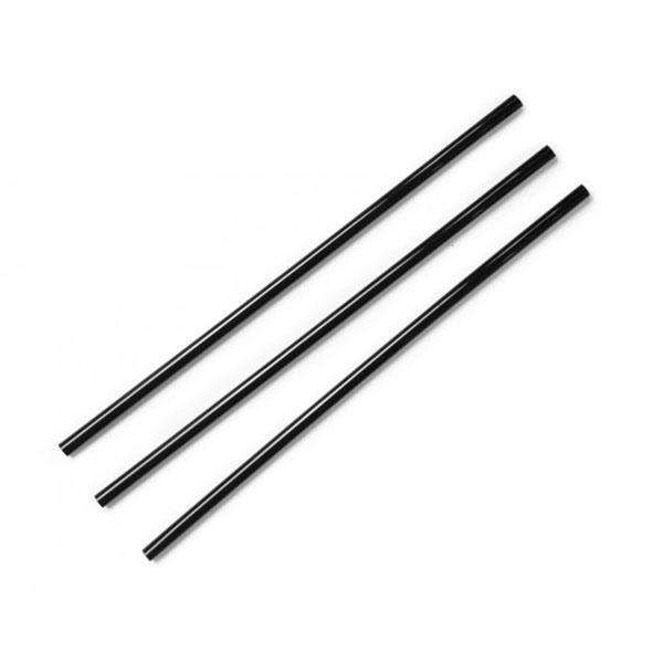 Pailles - PLA - Noires - 20cm x 6mm - x400 - BWA - barmenwithattitude