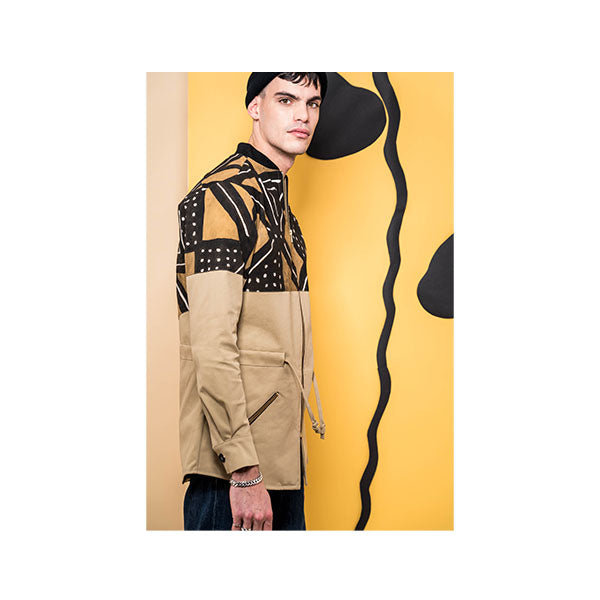 Veste 3/4 - Bogolan Beige - Homme/Femme - Luisette