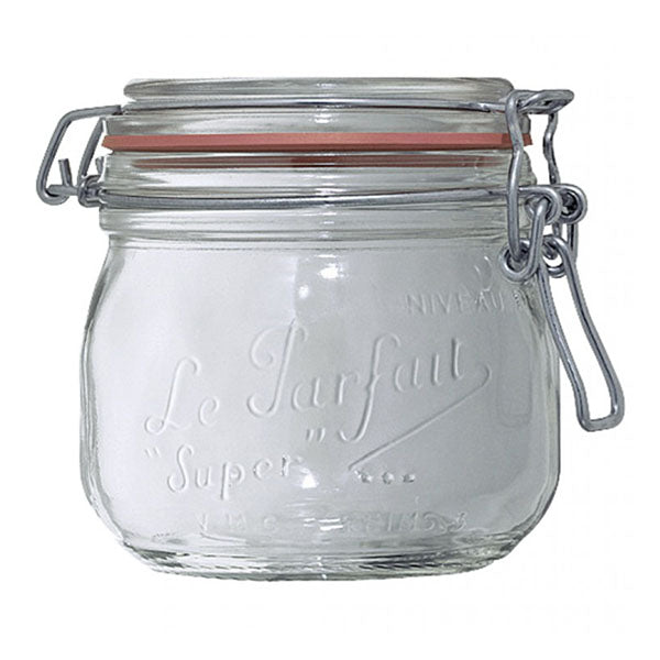 Bocal Hérmétique - Verre - 0,5L - x6