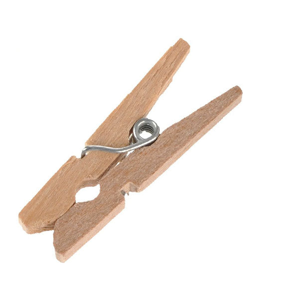Pince à linge - Bois - Naturel - 3cm - x100 -