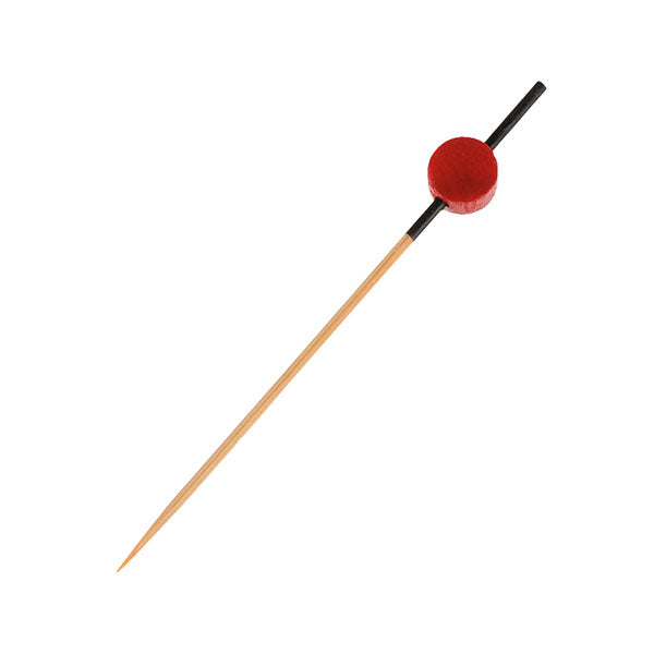 Pic en bambou - Cylindre - Marron - 9cm - x100 -