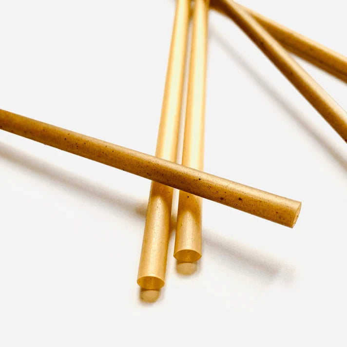 Pailles jetables - Naturel - Marc de café - - x400 -