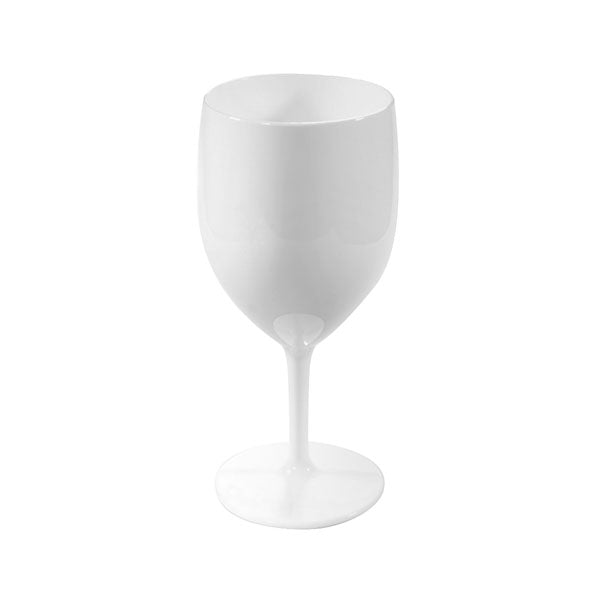Verre à vin - Plastique écologique - Blanc - 27cl - x6 - RBdrinks