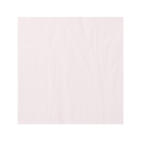 Serviettes (pack de 100) - Rose-poudre - 20cmx20cm - N/A