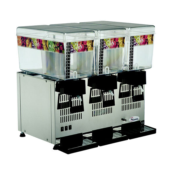 Distributeur de boissons réfrigérées - 3 bacs de 12L - Santos