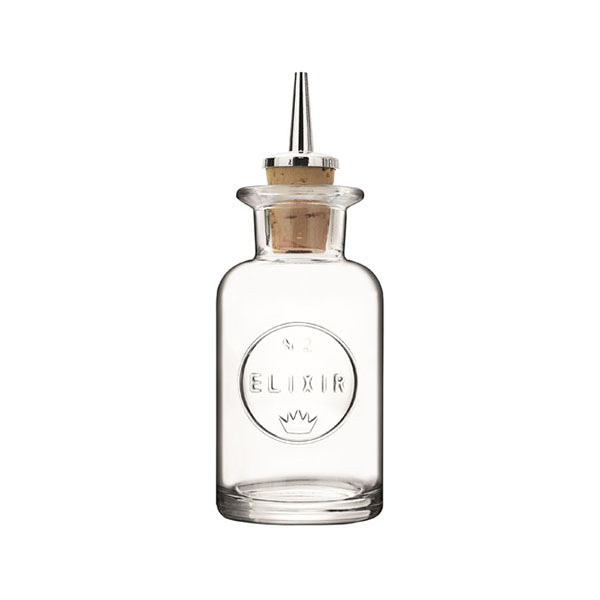 Bouteille bitter Luigi Bormioli Elixir n°2 10 cl, photo fournisseur sur fond blanc