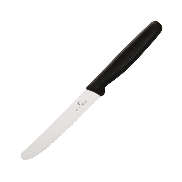 Couteau d'office Victorinox lame dentée 11 cm, photo fournisseur sur fond blanc