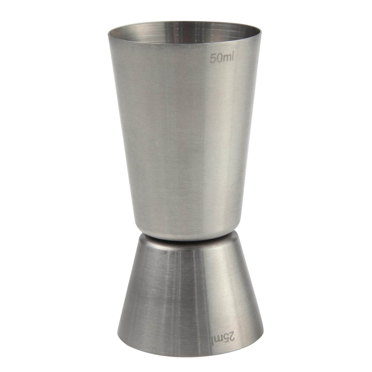 Jigger noir BWA Généraliste 25/50 ml, photo fournisseur sur fond blanc