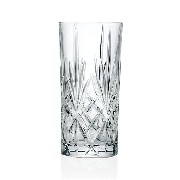 Verre long drink RCR Melodia 36 cl, photo fournisseur sur fond blanc