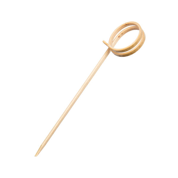 Pics en bambou Spirale Oxstal 9 cm, lot de 100, photo fournisseur sur fond blanc