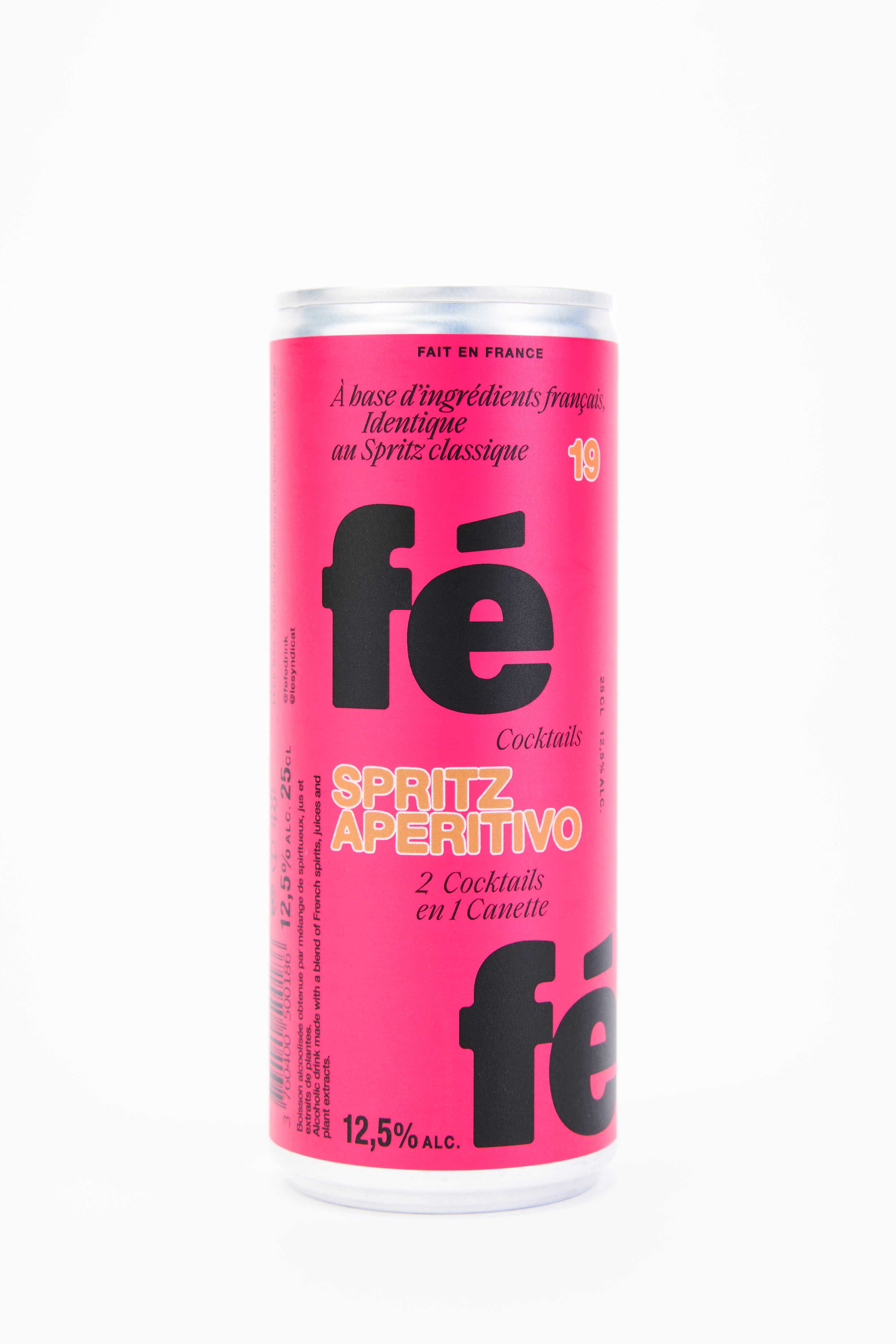 Spritz Aperitivo  x12 Cannettes - Cocktail prêt à servir - Rose - 250mL
