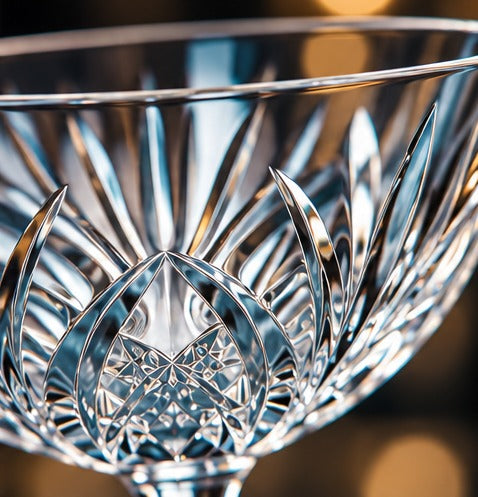 Coupette Nachtmann Palais 20 cl, gros plan sur la coupe taillée