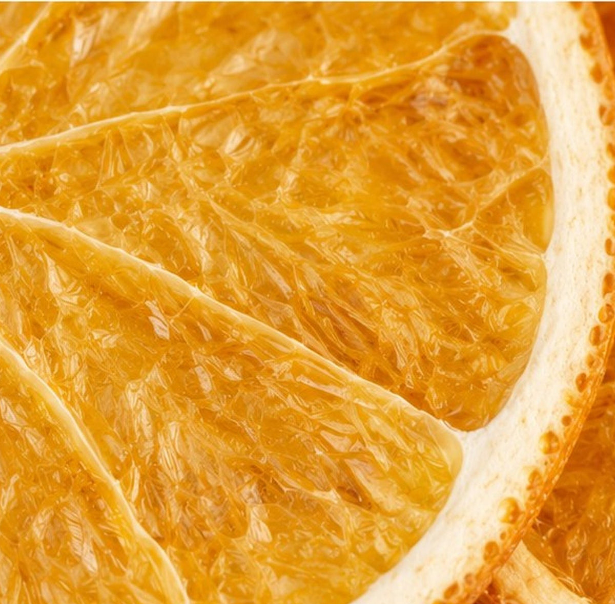 Garnish orange déshydraté Extradry, 100 pièces, gros plan sur une tranche
