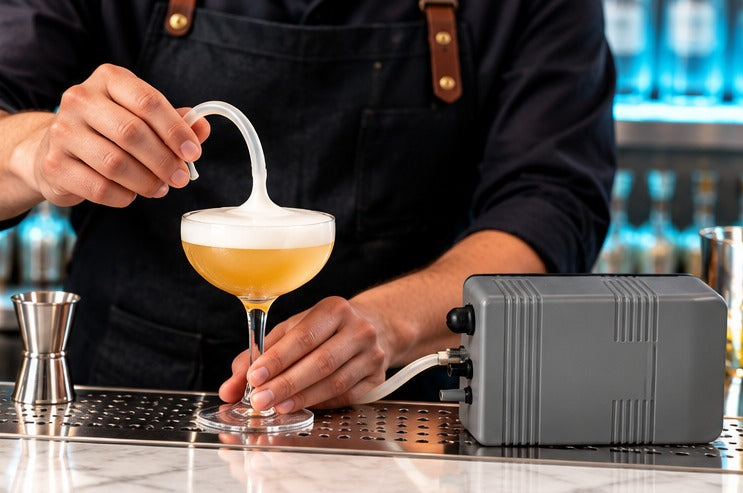 Kit à mousse Foam Kit Deluxe BWA, pour réaliser la mousse d'un cocktail