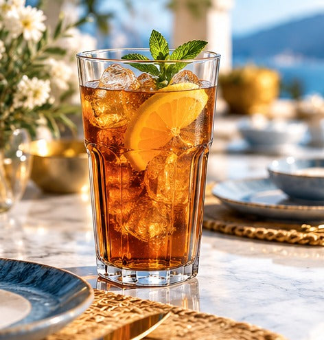 Tumbler RBdrinks Incassable 55 cl, avec un thé glacé à l'orange et à la menthe