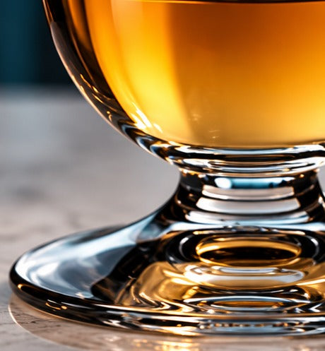 Short drink Riedel Single Malt Whisky 20 cl, gros plan sur le pied et la base