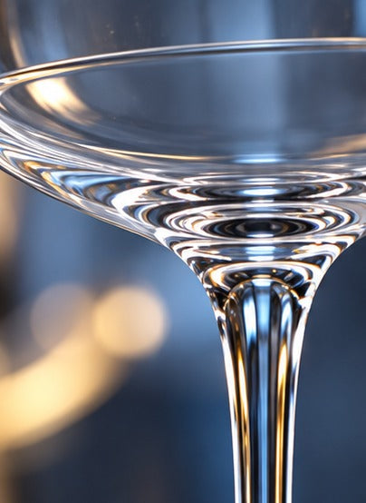 Coupe cocktail Toyo-Sasaki Hard Strong Petiole 13 cl, gros plan sur la coupe et le pied