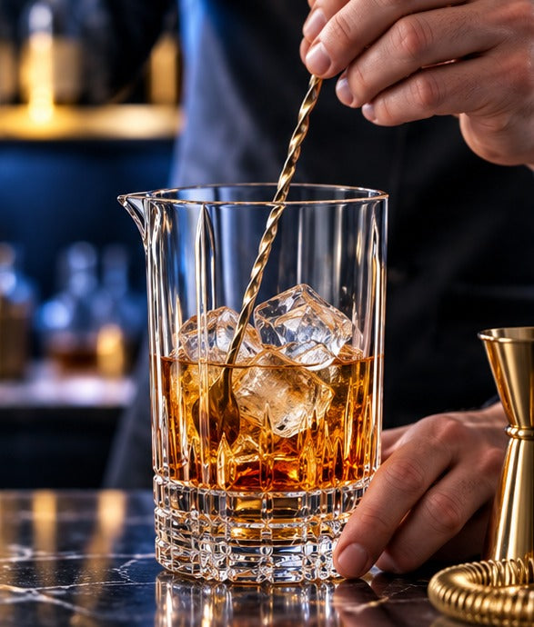 Verre à mélange Spiegelau Perfect Serve 64 cl, remuant un old fashioned