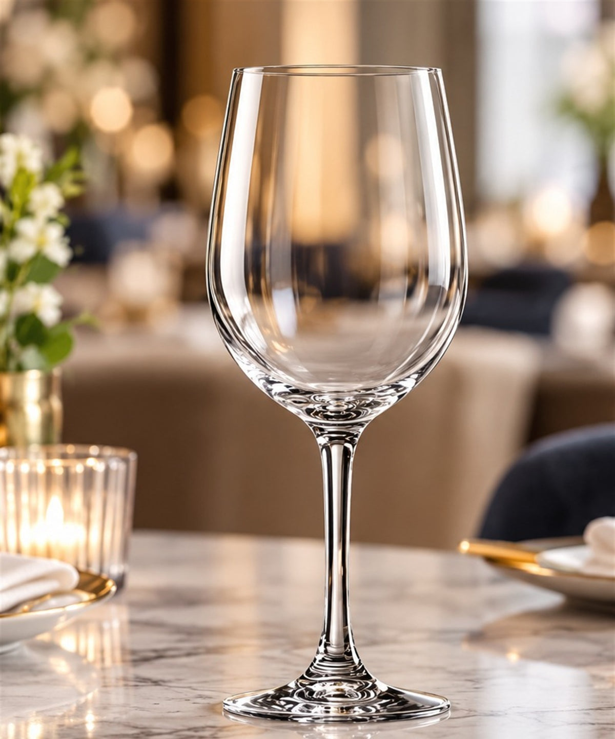 Verre à vin Chef & Sommelier Cabernet Tulipe 25 cl, vu de face sur fond clair