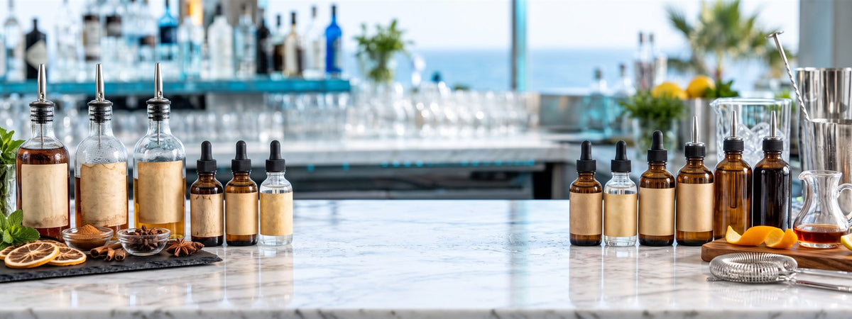 Bouteilles Bitters : matériel et verrerie de bar professionnels BWA pour CHR, hétels et restaurants