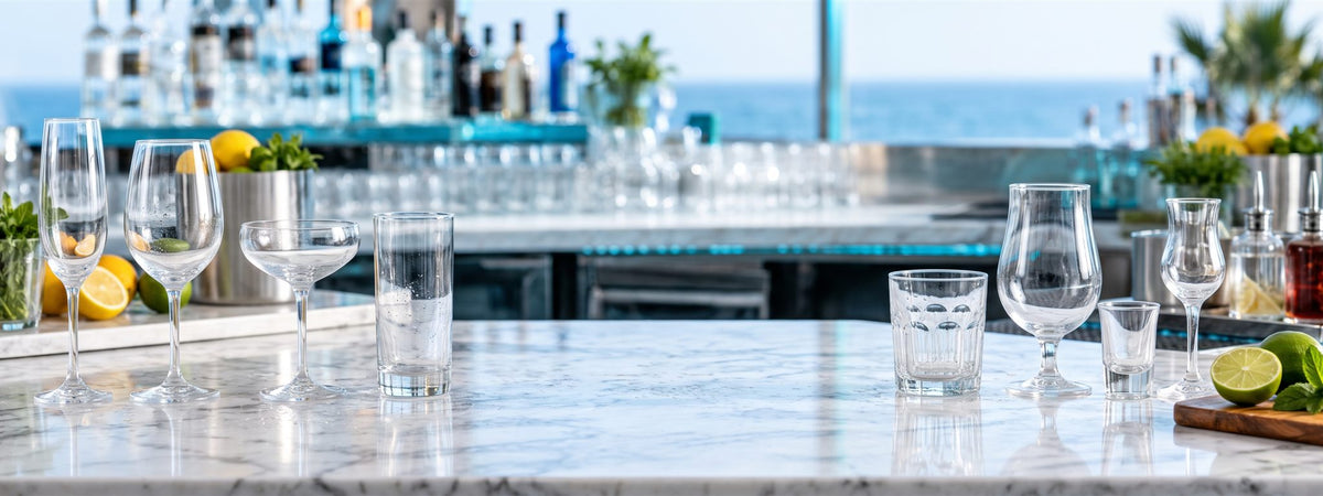 Echantillons verrerie : matériel et verrerie de bar professionnels BWA pour CHR, hétels et restaurants