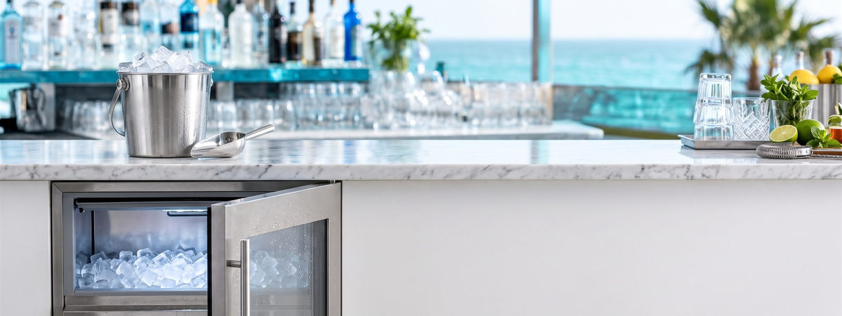 Machines à glaçons : matériel et verrerie de bar professionnels BWA pour CHR, hétels et restaurants